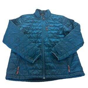 Orvis Jacket Men’s Large L Blue Jacket Coat Quilted Puffer Outdoor Hiking Zip